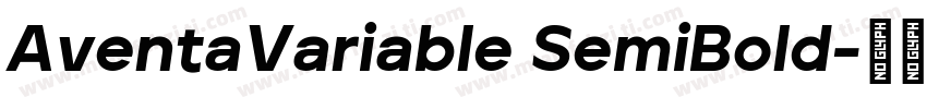 AventaVariable SemiBold字体转换
